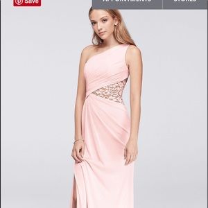 David’s bridal petal bridesmaid dress, size 14